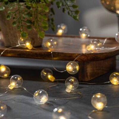 Clear Glass Bubble Micro Led Light String