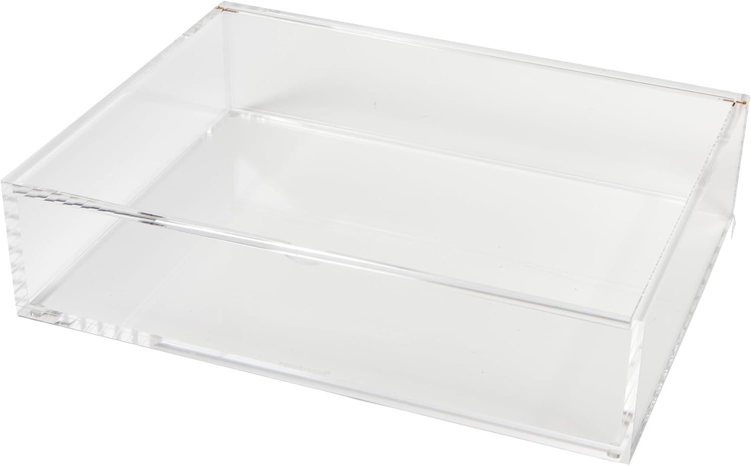Large Acrylic Flip Box, 12.5” x 6.5”, Desktop Organization, Clear, 1 Count, 98148