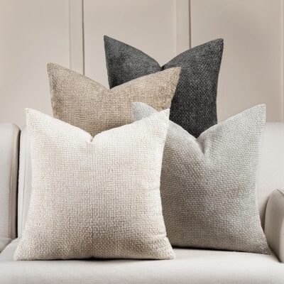 Neutral Decorative Throw Pillow Set (4-Piece)