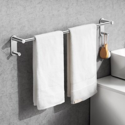 Self-adhesive towel bar